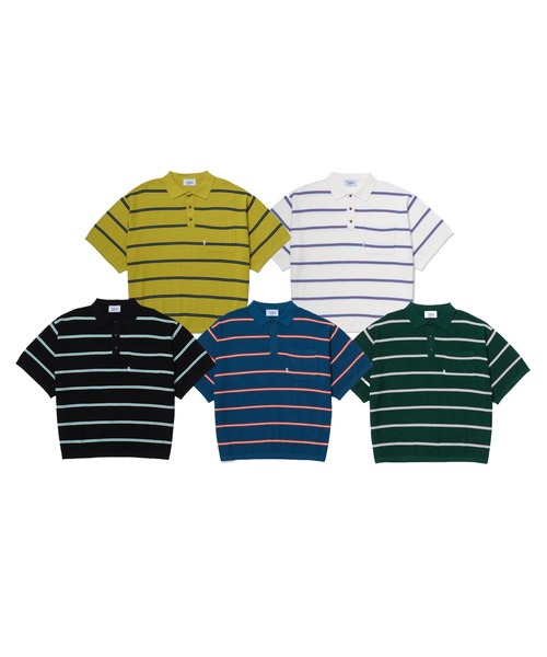 KEBOZ（ケボズ）の「BORDER KNIT S/S POLO（ポロシャツ）」 - WEAR