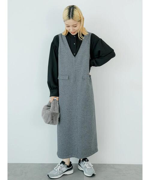 Samansa Mos2 blue（サマンサモスモスブルー）の「フリル衿ブラウス（シャツ/ブラウス・レディース・ベージュ/オフホワイト/ブラック・F）」の16枚目の写真