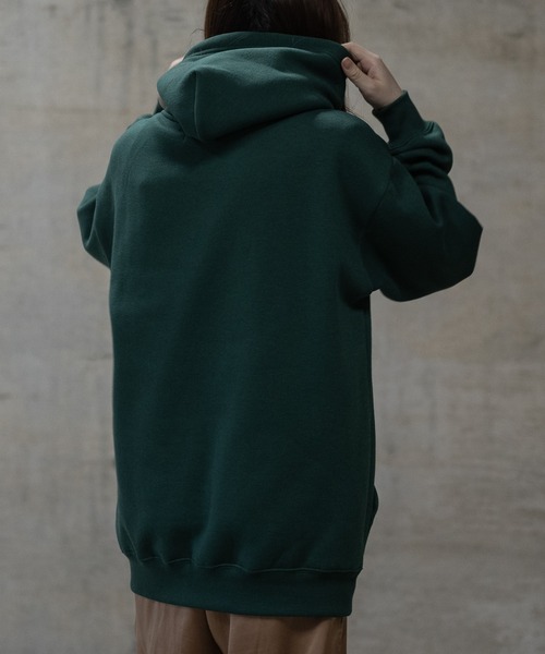 GLOVE HOUSE（グローブハウス）の「【a】TC裏起毛 ワンポイント刺繍 釦使い リラックスフィットパーカー（パーカー・メンズ・ダークグリーン/アッシュグレー/ネイビー/マルチ/ホワイト・MEDIUM/LARGE/X-LARGE）」の18枚目の写真