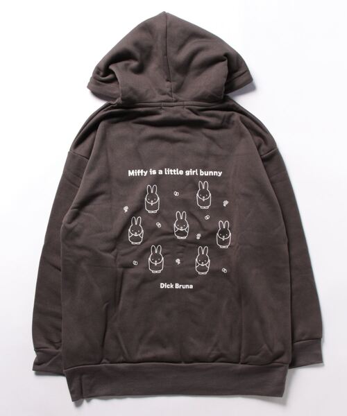 Miffy( ミッフィー)の「【miffiy/ミッフィー】ミッフィーZIPパーカープルオーバー◆終了◆(パーカー・レディース・チャコールグレー/ネイビー/ベージュ・L/LL/3L/M)」の14枚目の写真