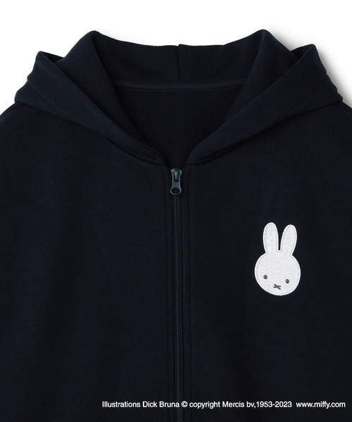 Miffy( ミッフィー)の「【miffiy/ミッフィー】ミッフィーZIPパーカープルオーバー◆終了◆(パーカー・レディース・チャコールグレー/ネイビー/ベージュ・L/LL/3L/M)」の5枚目の写真