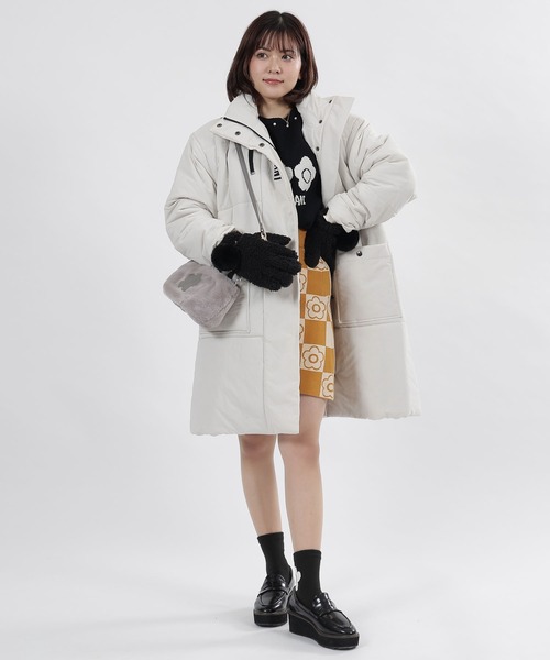 MARY QUANT（マリークワント）の「ビッグデイジーウォーム ソックス（ソックス/靴下・レディース・グリーン/ブラック/ネイビー/グレー・FREE）」の6枚目の写真