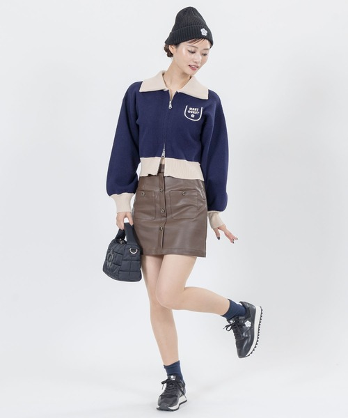 MARY QUANT（マリークワント）の「ビッグデイジーウォーム ソックス（ソックス/靴下・レディース・グリーン/ブラック/ネイビー/グレー・FREE）」の16枚目の写真