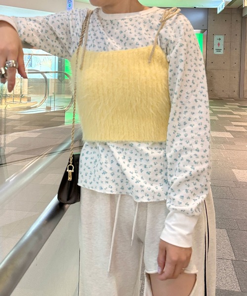 Alley by w closet(アリーバイダブルクローゼット)の「【Alley】ふわふわキャミソール(その他トップス・レディース・ピンク/イエロー/オフホワイト・FREE)」の15枚目の写真