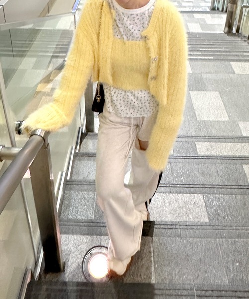 Alley by w closet(アリーバイダブルクローゼット)の「【Alley】ふわふわキャミソール(その他トップス・レディース・ピンク/イエロー/オフホワイト・FREE)」の16枚目の写真