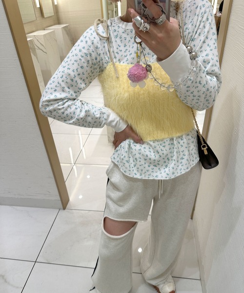 Alley by w closet(アリーバイダブルクローゼット)の「【Alley】ふわふわキャミソール(その他トップス・レディース・ピンク/イエロー/オフホワイト・FREE)」の19枚目の写真