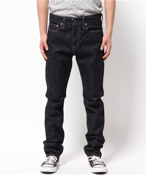 MYSELF ABAHOUSE（マイセルフアバハウス）の「セルビッチストレッチデニムテーパード（デニムパンツ・メンズ・ホワイト/ネイビー・SMALL/LARGE/MEDIUM/XX-LARGE）」の5枚目の写真