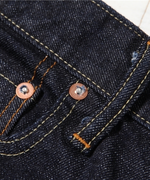 MYSELF ABAHOUSE（マイセルフアバハウス）の「セルビッチストレッチデニムテーパード（デニムパンツ・メンズ・ホワイト/ネイビー・SMALL/LARGE/MEDIUM/XX-LARGE）」の8枚目の写真