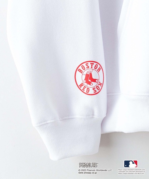 新品【MLB ×PEANUTS】別注コラボ　スヌーピー　フーディーパーカー　XL MLB パーカー 「MLB ×PEANUTS」別注コラボ 裏起毛 フーディー