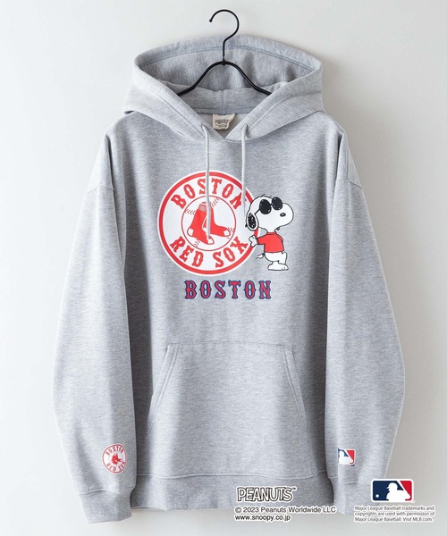 MLB ×PEANUTS】別注コラボ 裏起毛 フーディー プルオーバー