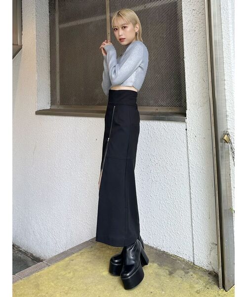 MURUA（ムルーア）の「メタリッククロップトニット（ニット/セーター・レディース・シルバー・FREE）」の9枚目の写真