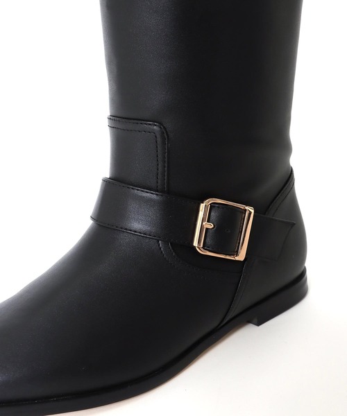 JETEE(ジュテ)の「【JETEE/ジュテ】ベルトモチーフロングブーツ(ブーツ・レディース・ブラック・39/37)」の4枚目の写真