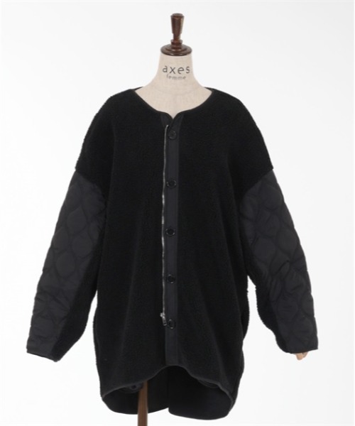 axes femme（アクシーズファム）の「ボア×キルティングジャケット 