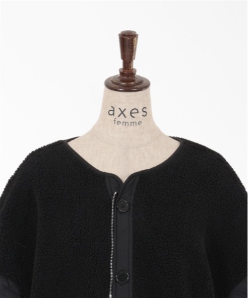 axes femme（アクシーズファム）の「ボア×キルティングジャケット 