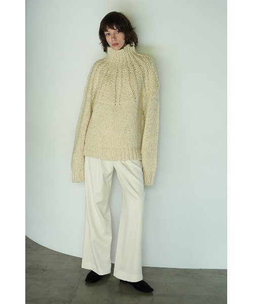CLANE（クラネ）の「CLANE/クラネ/CHUNKY CABLE HAND KNIT TOPS
