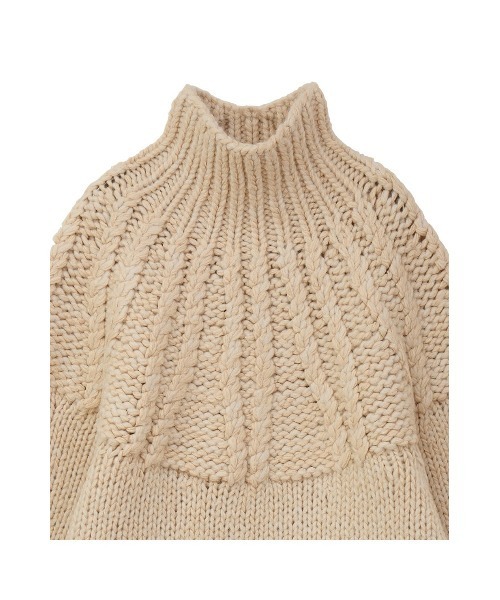 CLANE（クラネ）の「CLANE/クラネ/CHUNKY CABLE HAND KNIT TOPS