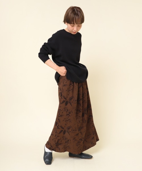 RNA-N（アールエヌエーエヌ）の「M2197 １６／－ワッフルロングプルオーバー（Tシャツ/カットソー・レディース・ブラック/ミント/グレイッシュブルー・MEDIUM）」の9枚目の写真