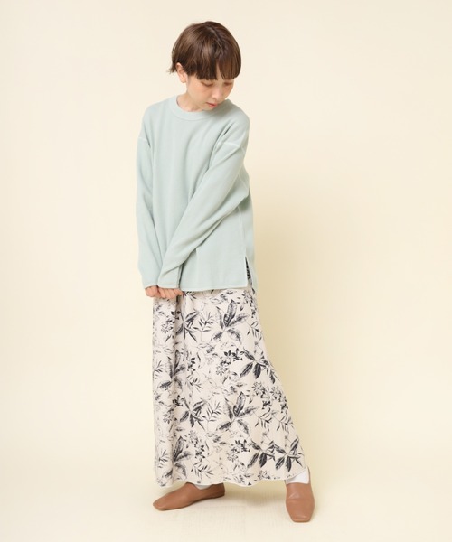 RNA-N（アールエヌエーエヌ）の「M2197 １６／－ワッフルロングプルオーバー（Tシャツ/カットソー・レディース・ブラック/ミント/グレイッシュブルー・MEDIUM）」の14枚目の写真
