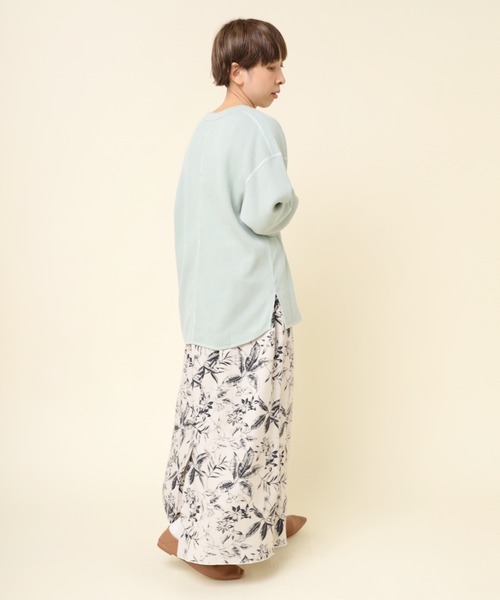 RNA-N（アールエヌエーエヌ）の「M2197 １６／－ワッフルロングプルオーバー（Tシャツ/カットソー・レディース・ブラック/ミント/グレイッシュブルー・MEDIUM）」の15枚目の写真