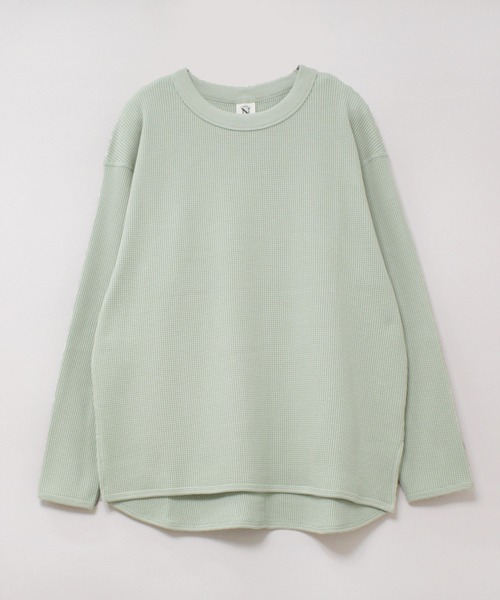 RNA-N（アールエヌエーエヌ）の「M2197 １６／－ワッフルロングプルオーバー（Tシャツ/カットソー・レディース・ブラック/ミント/グレイッシュブルー・MEDIUM）」の22枚目の写真
