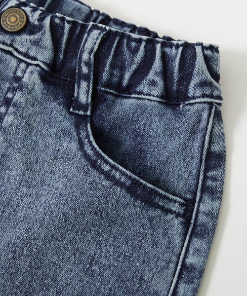 devirock(デビロック)の「楽デニム ケミカルウォッシュ 裾フリンジ ショートパンツ(デニムパンツ・キッズ・その他1/その他2/その他3・100cm/110cm/120cm/130cm/140cm/150cm/160cm)」の13枚目の写真
