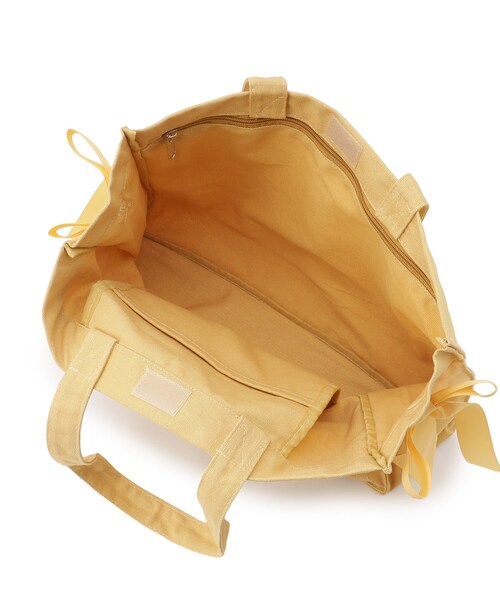 Ober Tashe（オーバータッシェ）の「推しカラーが選べる！“痛バ”にもなるサイドリボントート（トートバッグ・レディース・アイボリー/ブラック/イエロー/ピンク系/パープル系/ブルー・FREE）」の20枚目の写真