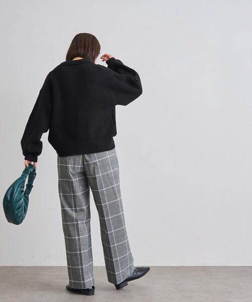 coen（コーエン）の「アゼ編みスキッパーニット（ニット/セーター・レディース・ブラック/グレー/オフホワイト/オリーブ・FREE）」の17枚目の写真