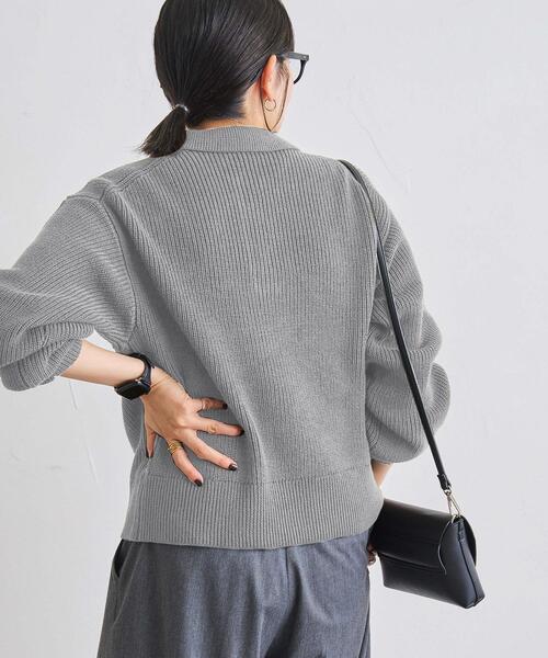 coen（コーエン）の「アゼ編みスキッパーニット（ニット/セーター・レディース・ブラック/グレー/オフホワイト/オリーブ・FREE）」の20枚目の写真