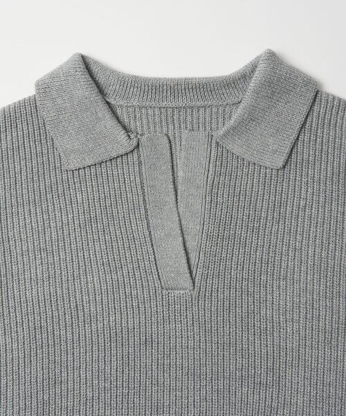 coen（コーエン）の「アゼ編みスキッパーニット（ニット/セーター・レディース・ブラック/グレー/オフホワイト/オリーブ・FREE）」の22枚目の写真