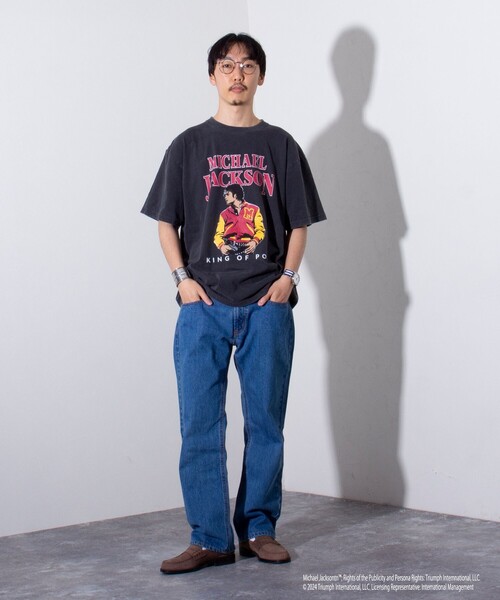 GOOD ROCK SPEED（グッドロックスピード）の「【新柄追加】【GOOD ROCK SPEED/グッドロックスピード】MICHAEL JACKSON TEE by GOOD ROCK SPEED フォトTシャツ（Tシャツ/カットソー・メンズ・ブラック系その他3/ブラック系その他2/ブラック系その他/ブラック系その他4/ブラック系その他5・M/L）」の9枚目の写真