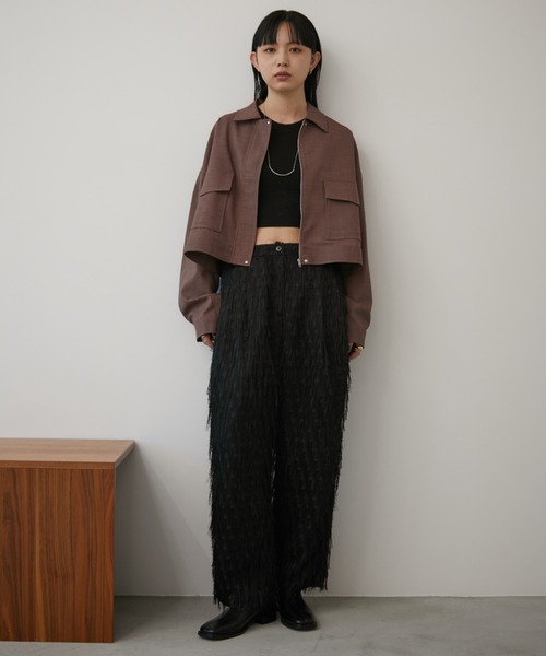 セール】ルーズクロップドブルゾン（ブルゾン）｜Aunt Marie's（アント