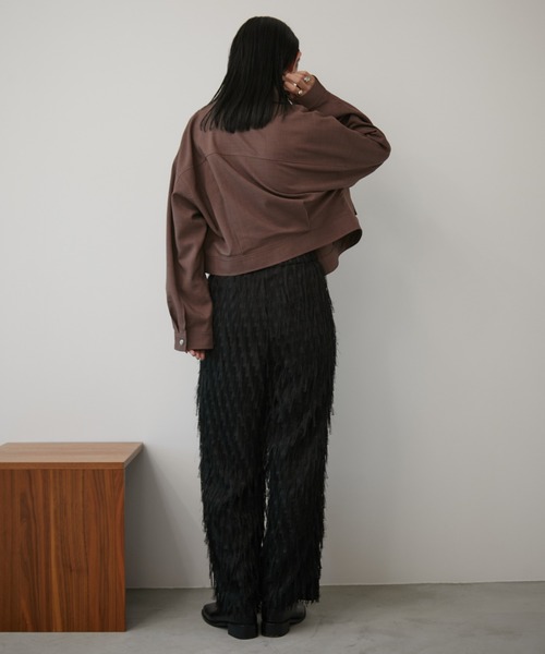 Aunt Marie's(アントマリーズ)の「ルーズクロップドブルゾン(ブルゾン・レディース・ネイビー/ベージュ/グレー/ブラウン/ブラック/その他2/その他1・FREE)」の11枚目の写真