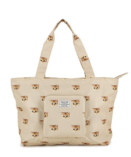 PAUL&JOE(ポールアンドジョー)の「折りたたみトートバッグ<ヌネット>/PAUL & JOE ACCESSOIRES(トートバッグ・レディース・ベージュ/ピンク系その他/ネイビー・FREE)」の1枚目の写真