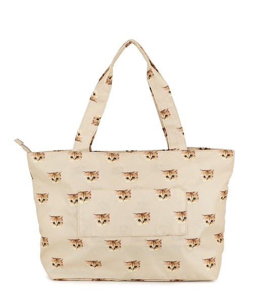 PAUL&JOE(ポールアンドジョー)の「折りたたみトートバッグ<ヌネット>/PAUL & JOE ACCESSOIRES(トートバッグ・レディース・ベージュ/ピンク系その他/ネイビー・FREE)」の4枚目の写真