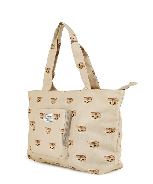 PAUL&JOE(ポールアンドジョー)の「折りたたみトートバッグ<ヌネット>/PAUL & JOE ACCESSOIRES(トートバッグ・レディース・ベージュ/ピンク系その他/ネイビー・FREE)」の5枚目の写真