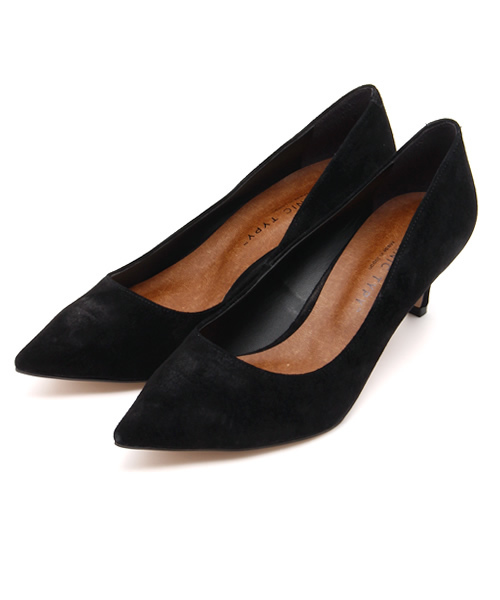 CIAOPANIC TYPY（チャオパニックティピー）の「ビッグスエードパンプス（パンプス・レディース・ベージュ/ボルドー/ネイビー/ブラック・38/36/37）」の2枚目の写真