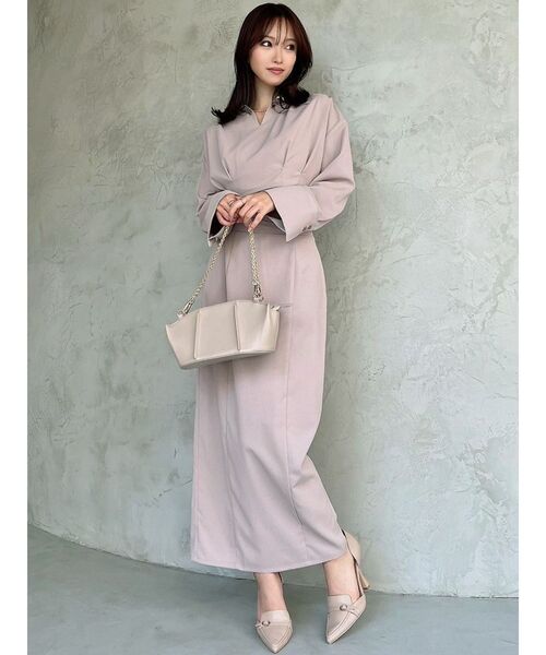 RESEXXY（リゼクシー）の「ワイドスリーブクロップドシャツ【セットアップ着用可能】（シャツ/ブラウス・レディース・ベージュ/アイボリー/ブラック・FREE）」の7枚目の写真