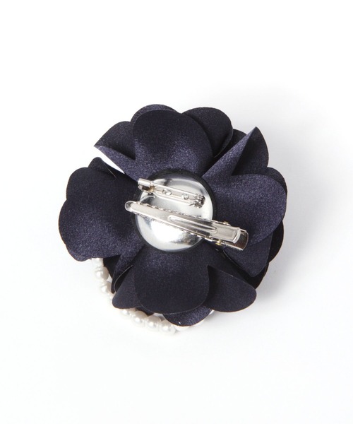 LEPSIM（レプシィム）の「【入卒式／セレモニー】サテンコサージュ　993828（ブローチ/コサージュ・レディース・グレー/ベージュ系その他/ネイビー・ONE SIZE）」の14枚目の写真