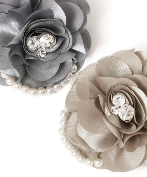 LEPSIM（レプシィム）の「【入卒式／セレモニー】サテンコサージュ　993828（ブローチ/コサージュ・レディース・グレー/ベージュ系その他/ネイビー・ONE SIZE）」の18枚目の写真