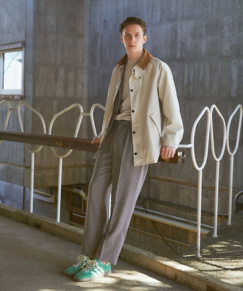 green label relaxing（グリーンレーベルリラクシング）の「スビン ハイツイスト モックネック ニット（ニット/セーター・メンズ・ネイビー/ライム/ライトグレー・L/XL/M/S）」の4枚目の写真