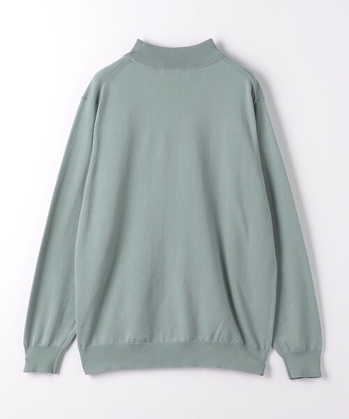 8G SHOOT スビンコットン モックネックニットセーター グレージュ green label relaxing（グリーンレーベルリラクシング）の「スビン