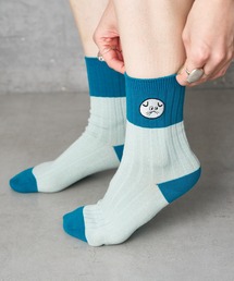 Actually | 【みやぎちか×BIRTHDAY BAR】刺繍バイカラーソックス(ソックス/靴下)