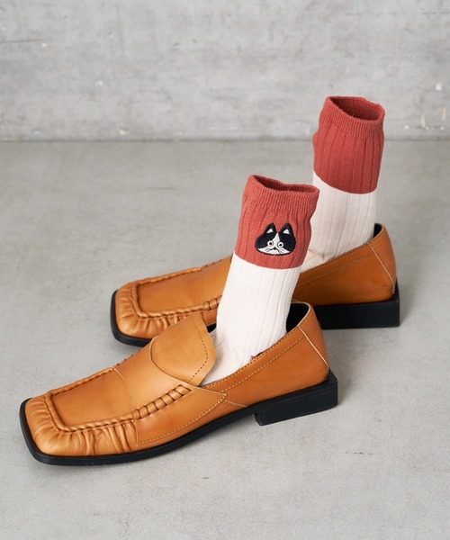 Actually（アクチュアリー）の「【みやぎちか×BIRTHDAY BAR】刺繍バイカラーソックス（ソックス/靴下・レディース・ピンク/グレー/ブルー・フリー）」の16枚目の写真