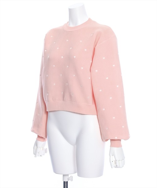 meer  ハート　トップス　新品未使用 Knuth Marf - heart motif tulle tops / ハートモチーフ