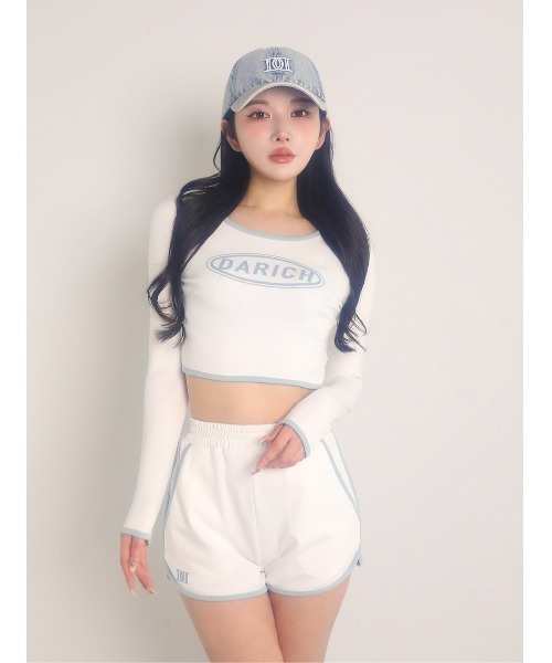 Darich(ダーリッチ)の「パイピングカットセットアップ(ワンピース・レディース・ホワイト/ピンク・FREE/FL)」の1枚目の写真