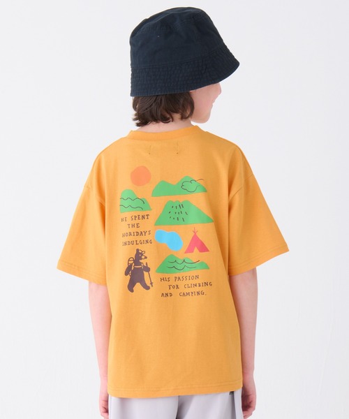 KRIFF MAYER Kid's Collection（クリフメイヤーキッズコレクション）の「【速乾・接触冷感・防汚】ウェットプロテクトプリントTシャツ（Tシャツ/カットソー・キッズ・オフホワイト/ラベンダー/オレンジ/ベージュ/チャコール/ホワイト系その他・170/160/150/140/130/120）」の6枚目の写真