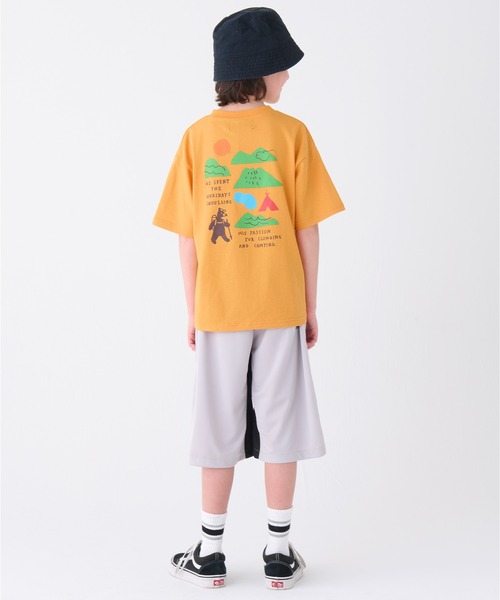 KRIFF MAYER Kid's Collection（クリフメイヤーキッズコレクション）の「【速乾・接触冷感・防汚】ウェットプロテクトプリントTシャツ（Tシャツ/カットソー・キッズ・オフホワイト/ラベンダー/オレンジ/ベージュ/チャコール/ホワイト系その他・170/160/150/140/130/120）」の17枚目の写真