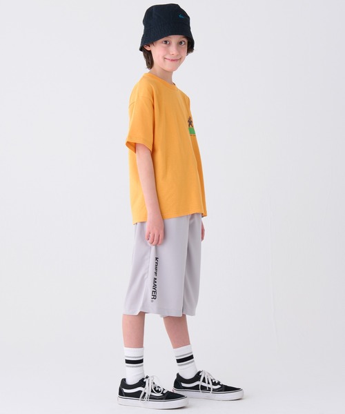 KRIFF MAYER Kid's Collection（クリフメイヤーキッズコレクション）の「【速乾・接触冷感・防汚】ウェットプロテクトプリントTシャツ（Tシャツ/カットソー・キッズ・オフホワイト/ラベンダー/オレンジ/ベージュ/チャコール/ホワイト系その他・170/160/150/140/130/120）」の19枚目の写真