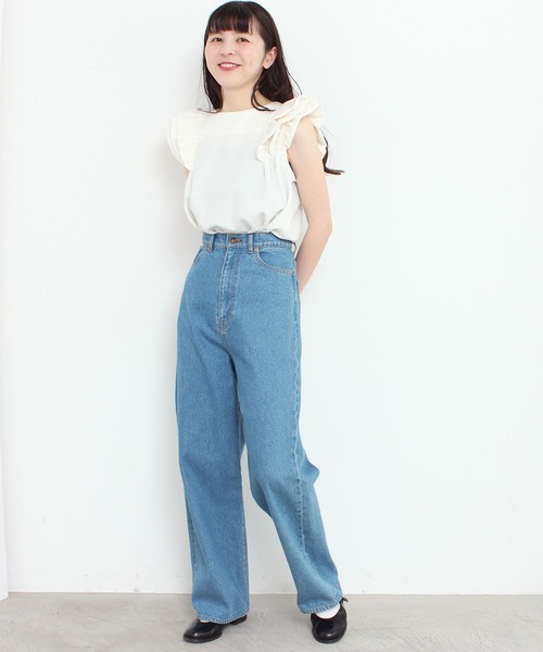 peu pres(プープレ)の「アムンゼン3段フリルPO(Tシャツ/カットソー・レディース・ホワイト/ブラック・FREE)」の3枚目の写真