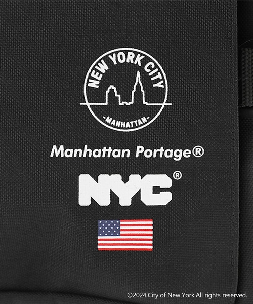 Manhattan Portage(マンハッタンポーテージ)の「Silvercup Backpack Vinyl Lining NEW YORK CITY(バックパック/リュック・メンズ・ブラック・MEDIUM)」の11枚目の写真
